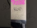 Script lettering | Sleep when you’re dead | Sketchbook ideas #sketchbooktour