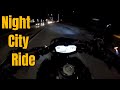 Yamaha MT07 &amp; MT09 Night City Ride // Wheelie and Backfires