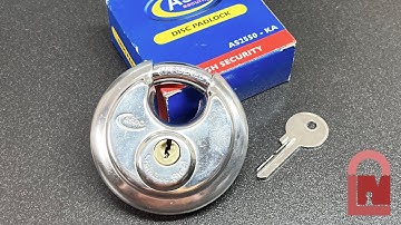 Asec AS2550 Disc Padlock Picked