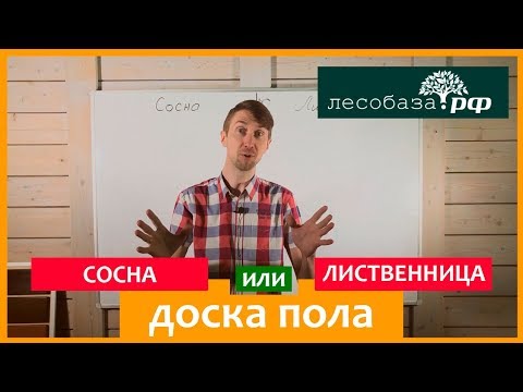 Доска пола: Сосна или Лиственница?