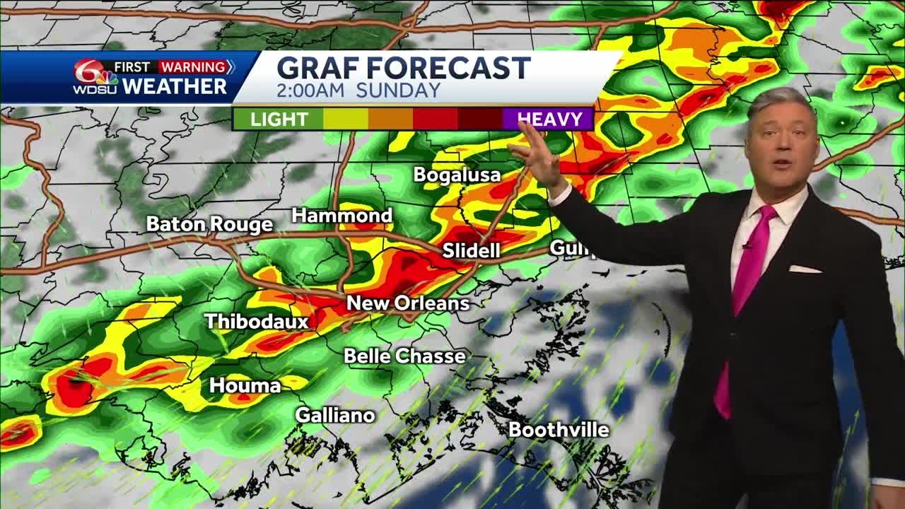Weather Alert Day Saturday night, severe storms likely for New Orleans ...