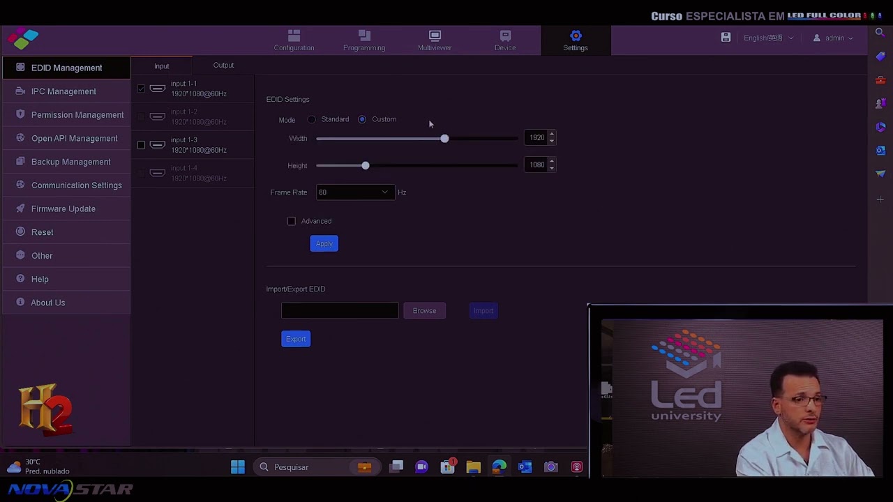 H2  Série H NovaStar  Led Screen Configuration Part 02