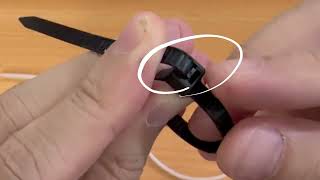 How To Release Zip Tie Without Cutting @captrongnam