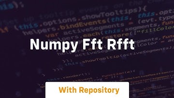 numpy fft rfft
