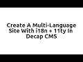 Creating an Multi-Language Internationalised Website &amp; Food Menu with Eleventy, i18n, and Decap CMS