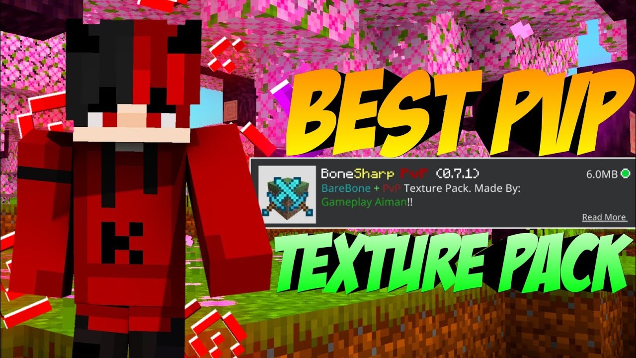 Best PvP Texture pack for MCPE || FPS BOOST 1.20🔥 - YouTube