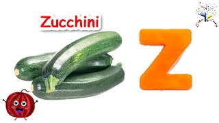 Zucchini Song 🥒💚 | Green Veggie Fun for Kids | 3D Animated Song | EduFam