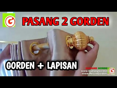 DIY How To Install Curtain | Tutorial Pasang Gorden Tebal dan Transparant Sekaligus 085287651175