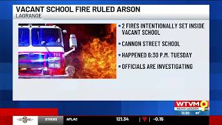 Arson suspected after 2 fires found in vacant LaGrange school building