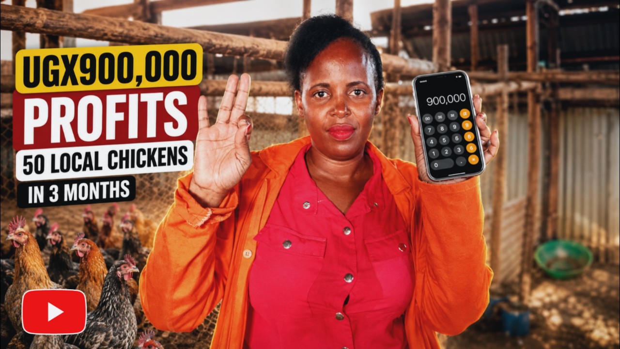 UGX 900,000 PROFITS FROM 50 LOCAL CHICKENS IN 3 MONTHS