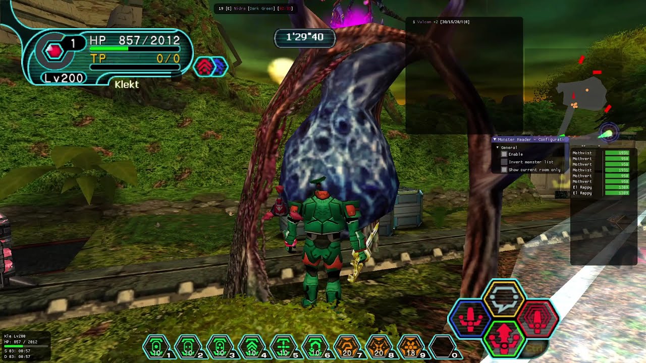 [Ephinea PSOBB] Tyrell's Ego: HUct Hildetorr hunt 1'23''35 remaining [Outdated]