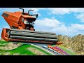 Lightning McQueen and Sally Girl vs GIANT Frank vs DOWN OF DEATH – BeamNG.Drive