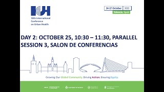 Day 2: Parallel Session 3: Oral Abstracts on Physical Activity/Walkability  (Salón de Conferencias)