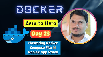 🚀 Day 23: Mastering Docker Compose File ⚔ (Deploy App Stack)🔥🔥 | Docker Zero to Hero Series🐳
