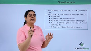 Class 11th – Questionnaire | Statistics for Economics | Tutorials Point