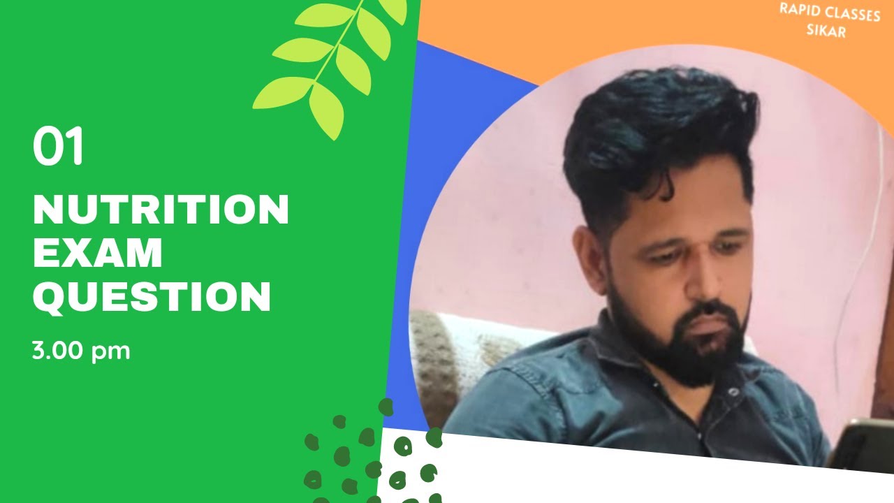 Nutrition, LSA, Veterinary, LSA Online Course, LSA Coaching sikar YouTube