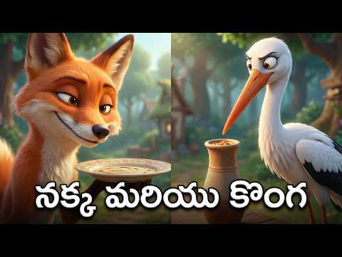Fox vs Stork 🦊🕊️ | ఎవరు గెలిచారు? 🤔 | Telugu Kids Story