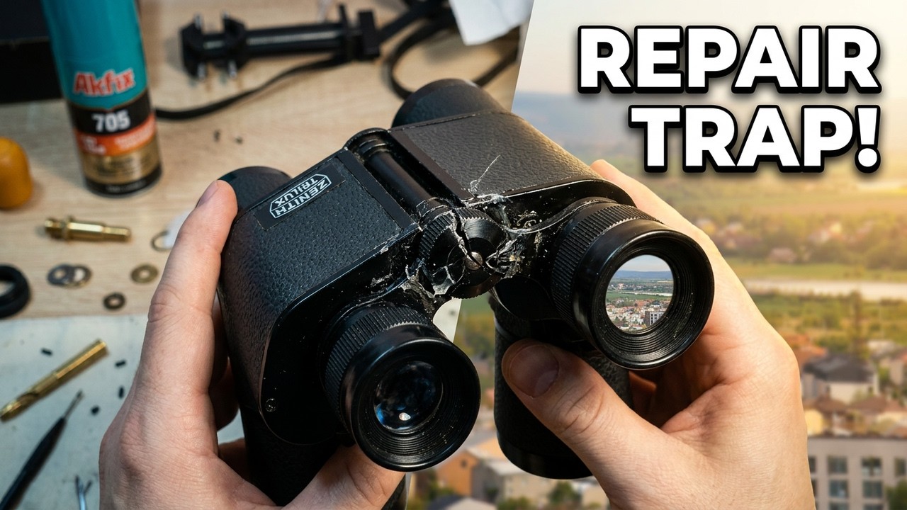 Zenith Trilux 8x30 binoculars repair failed – here's why - YouTube