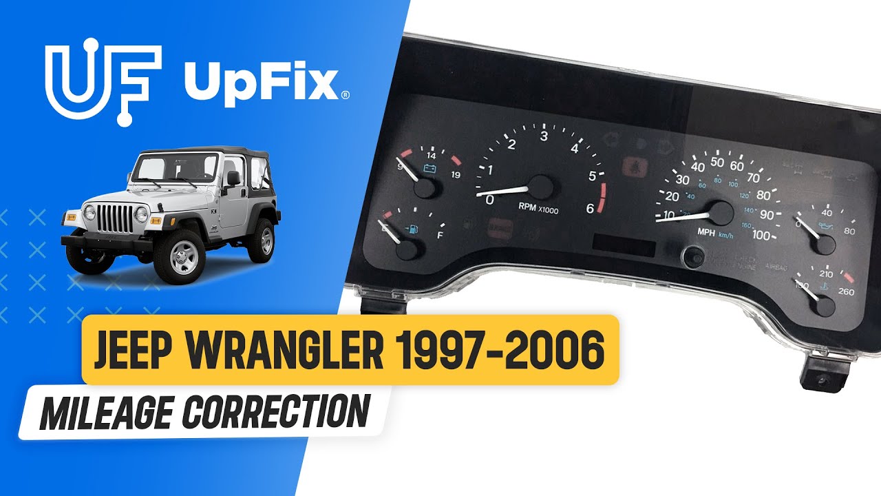 All 8's on Jeep Wrangler 1997 2006 Odometer Mileage Correction YouTube