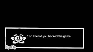 a hacker message from flowey