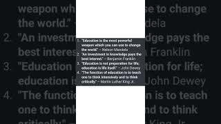 Quotations about essay "importance of education"#english #englishlearningskills