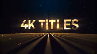 Award Titles After effects template free ( no plug in)