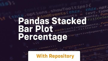 pandas stacked bar plot percentage