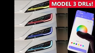 Yes! Install and Review RGB DRLs on Tesla Model 3