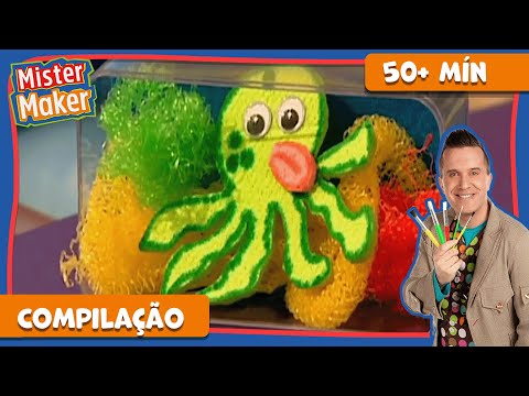 Artesanato Oceânico e Arte de Praia 👨‍🎨 MISTER MAKER em PORTUGUÊS | Compilação de episódios | T2