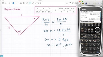 Missing angle 2 sine rule