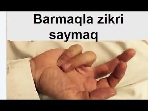 Zikr edərkən barmaqlarla saymaq forması - Şeyx Xalid Osman (tərc: Seymur Camal)