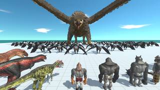 Who Can Defeat Griffin and His Eagle Army - Mutant Primates vs Carnivore Dinosaurs