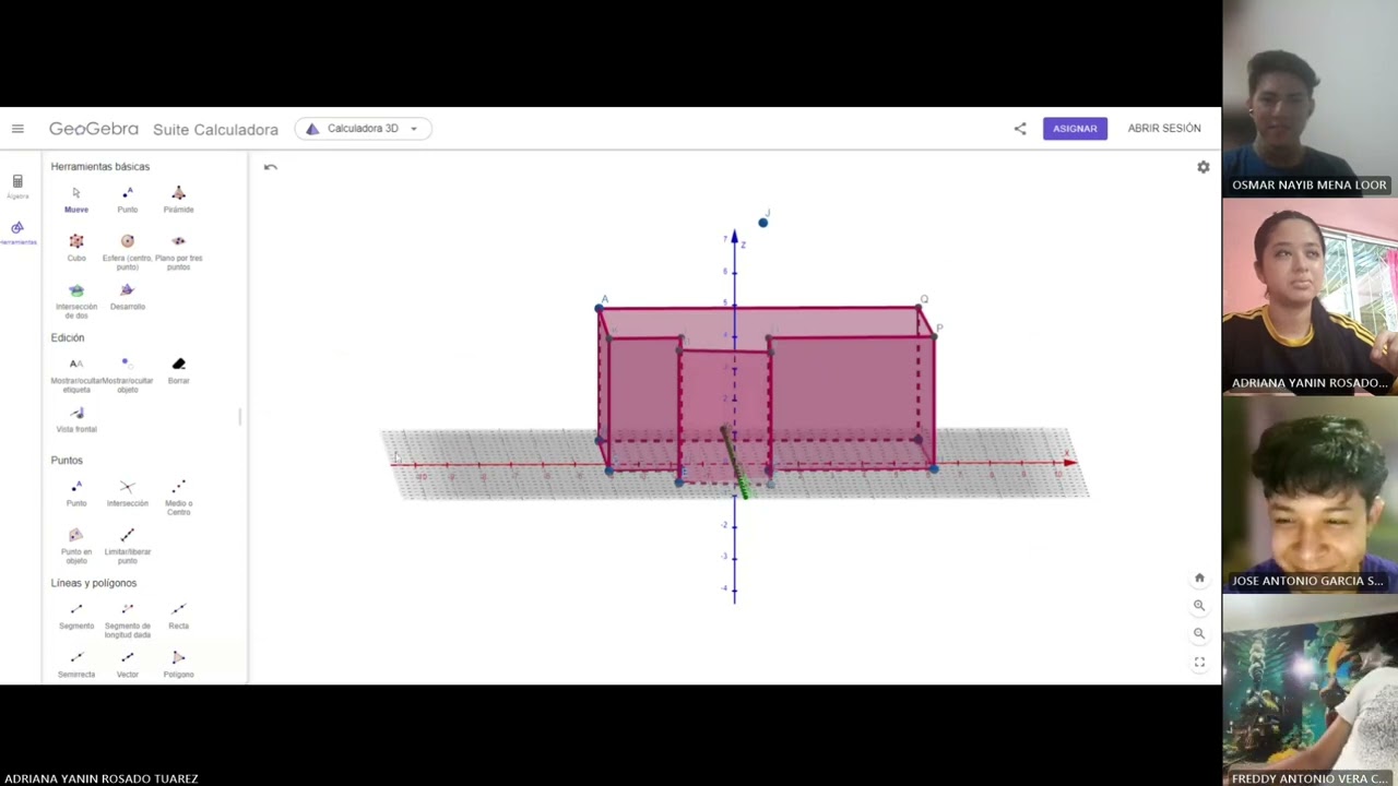 REALIZANDO UNA CASA CON GEOGEBRA- EN CALCULADORA 3D