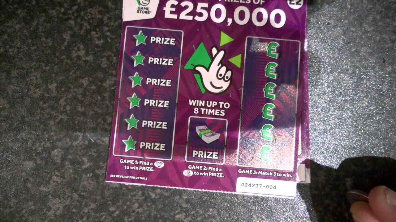 UK Scratchcards NEW CARDS £2 £250k Purple YouTube