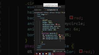 Learn CSS Keyframes with Simple Circle Animation😎💥