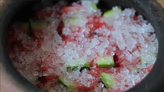 古法西瓜霜制作/How to make traditional Chinese medicine watermelon cream