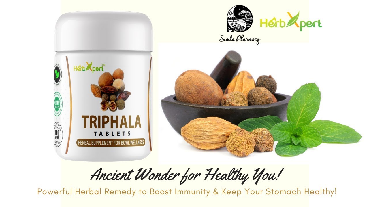 Triphala Tablets Herbal Supplement for Bowl Wellness YouTube