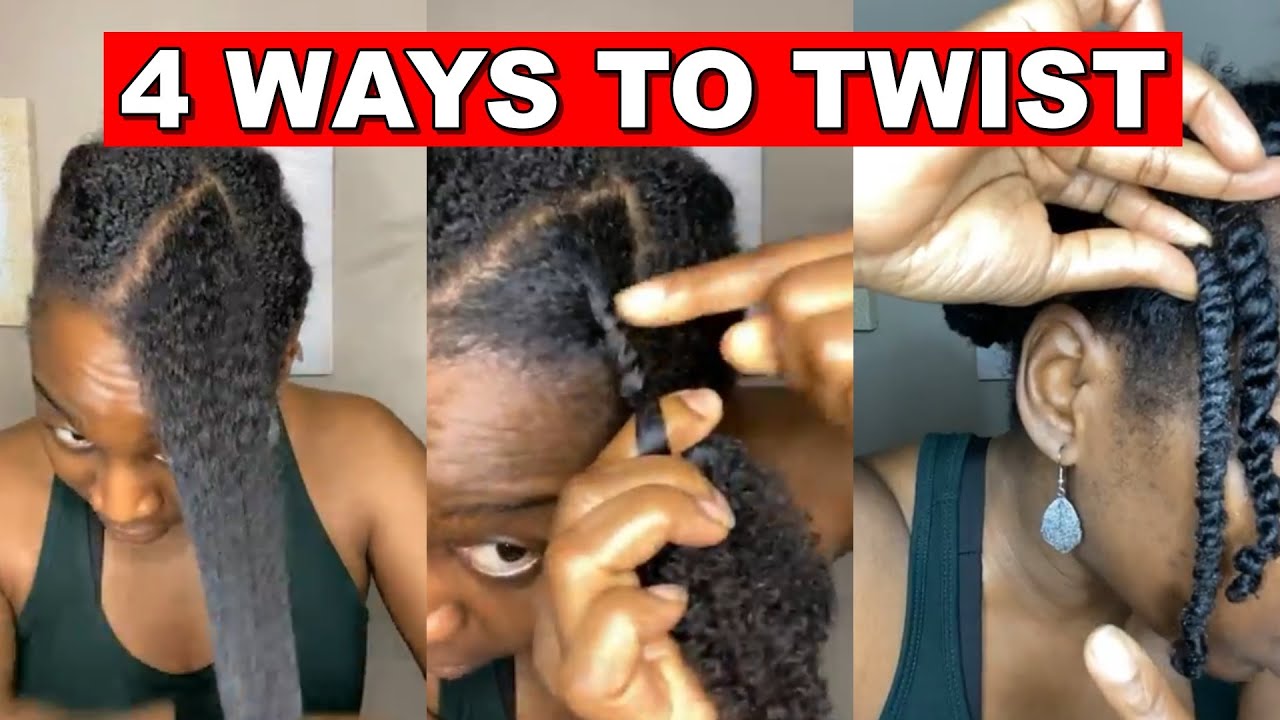 4 Ways To Twist Your Hair What to use to Twist Your Hair YouTube