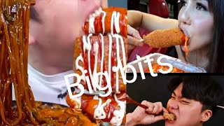 Mukbangers Doing Big Bits Eating Sounds