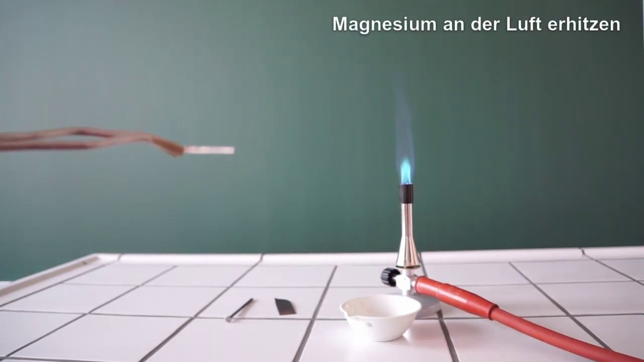 Metalle an der Luft erhitzen - Experiment
