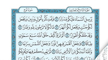 سورة نوح ll تلاوة خاشعة  ومؤثره للقارئ عبدالله كامل