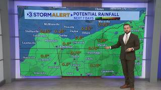 Clay Smiths Monday morning weather