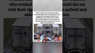 TRUCKERS TRAP KIDNAPPER ON HIGHWAY TO SAVE ABDUCTED TODDLER*#shorts #viral #trending