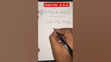 Algebra Maths l If x^2+ 1/x^2=27 find the value of x-1/x #maths #shorts #trending #viral