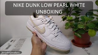 dunk low pearl white