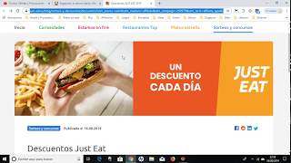 👌 Just Eat: CUPÓNES y DESCUENTOS Agosto 2019 | Tutorial y Opiniones Just  Eat 👌 screenshot 4