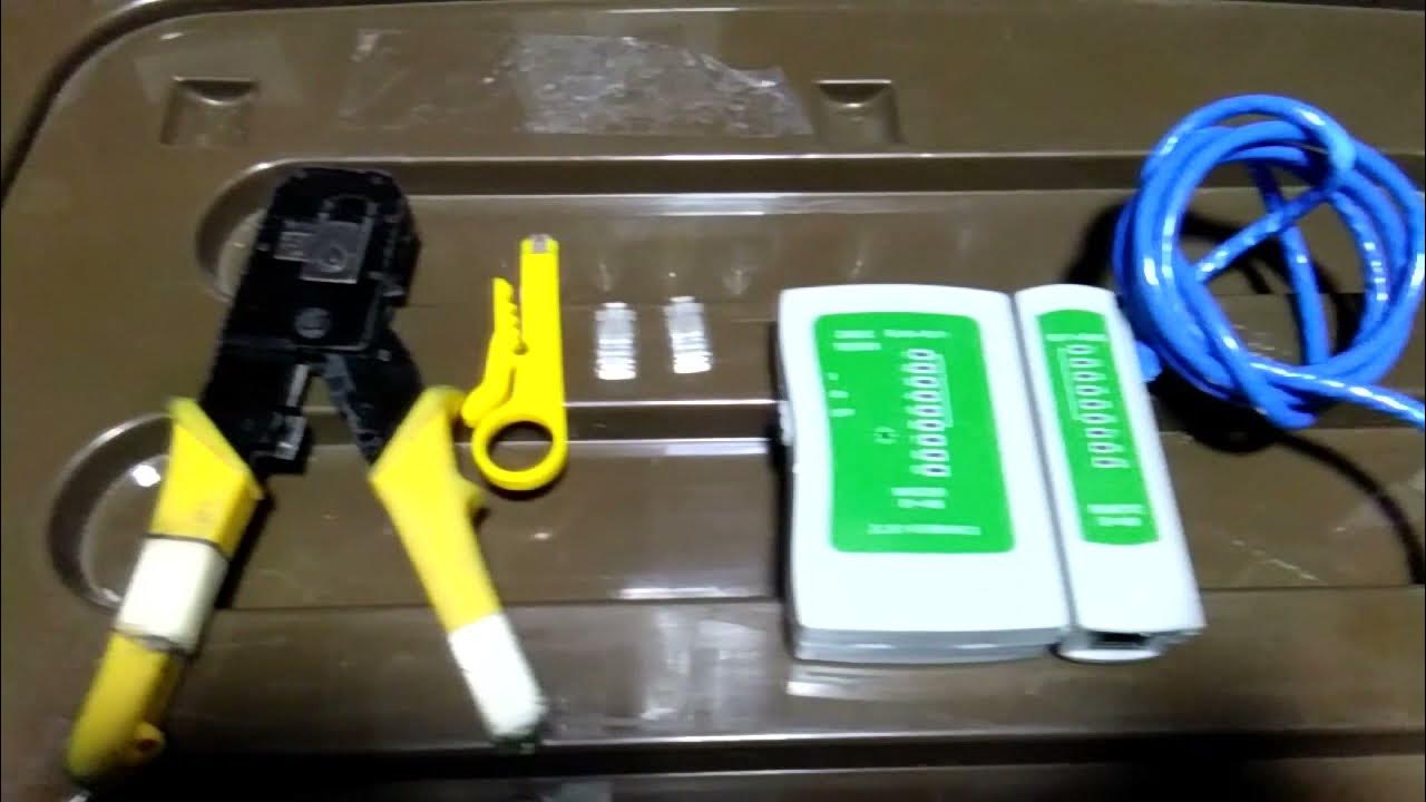 CRIMPING UTP CABLE WITH RJ45 T568B STRAIGHT YouTube