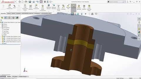 SolidWorks Tutorial 8 | Cylinder Block Bottom Cover Assembly for Single Cylinder H.Muncaster v. 5.1