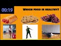 Healthy vs unhealthy food fitness