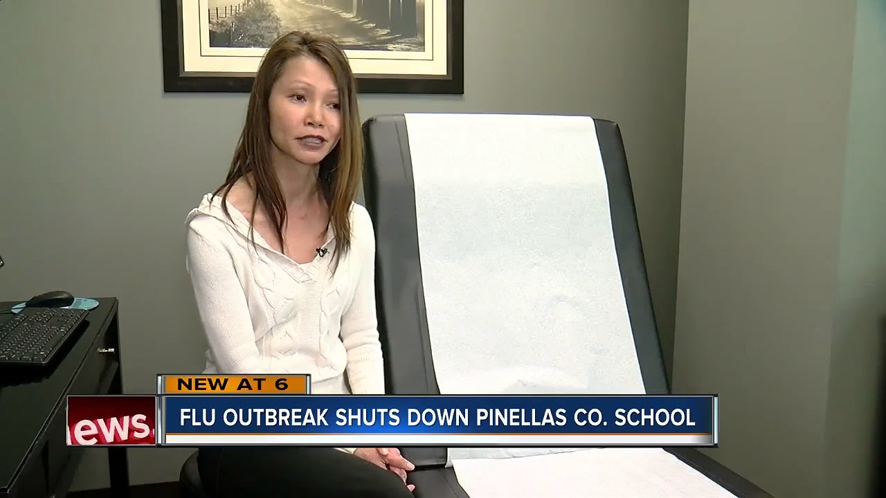 Flu outbreak prompts high school in Clearwater to close Friday - YouTube